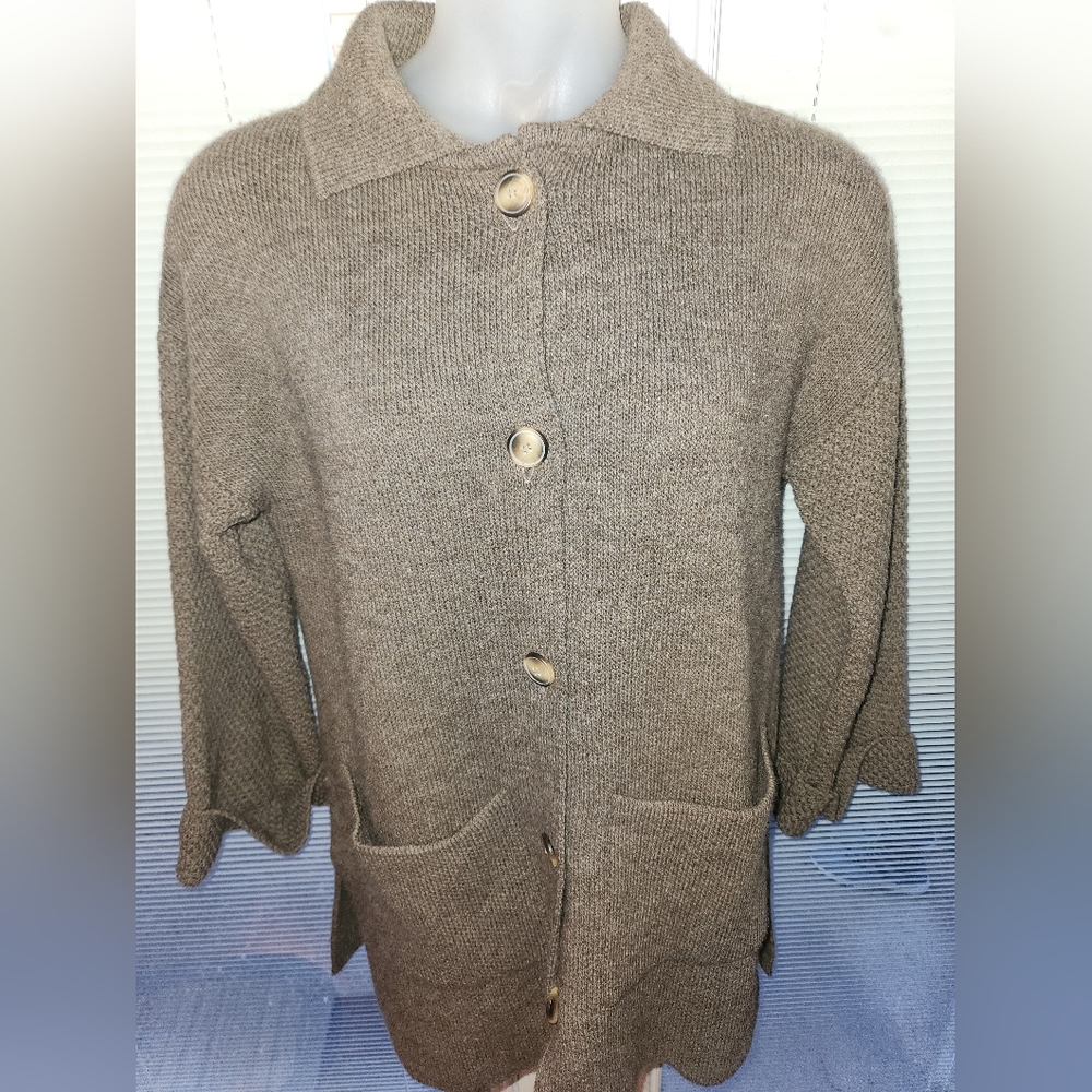 Giovanna Tricot Button Front Cardigan Size Med